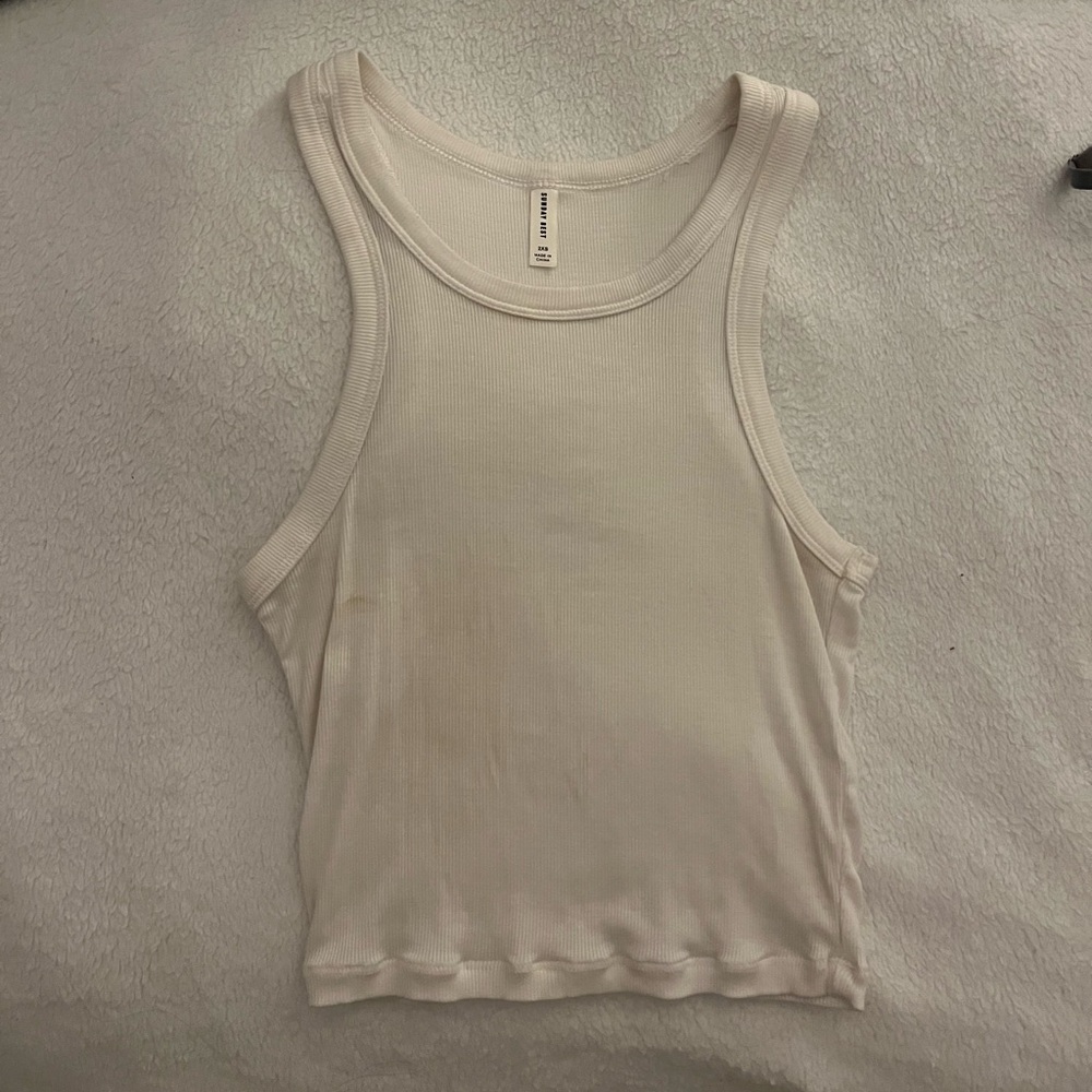 Aritzia Sunday Best Women's White Tank Top